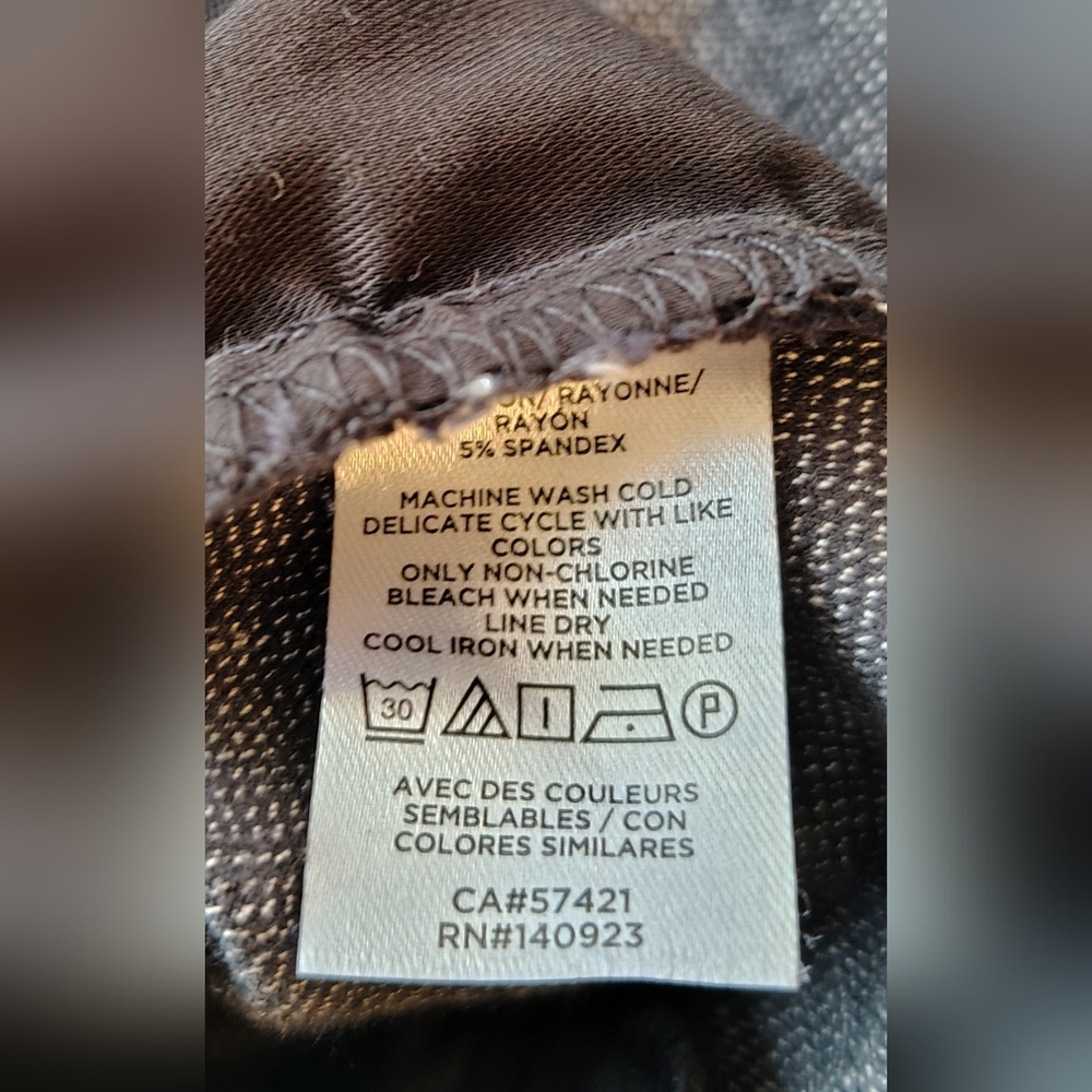 LOFT The Sutton Skinny Heathered Charcoal Gray Women's Dress Slacks Size 8 NWOT - Picture 11 of 12